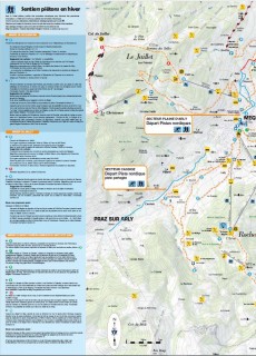 Plan des sentiers piétons / ski de fond